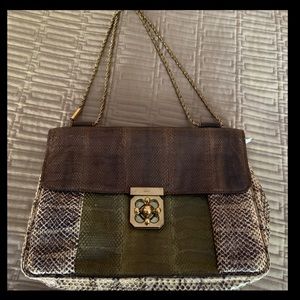 Chloe Snakeskin Handbag